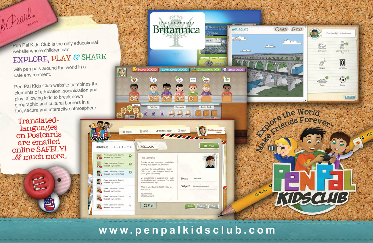 What are some pen pal programs for kids?